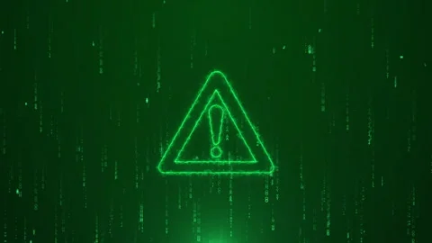 Alert Warning Abstract Network Technology Video Animated Background Stock Footage 348262985