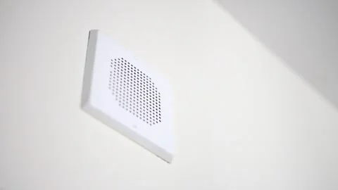 Alert Warning Speaker Attached To Wall Stock Footage 331730591