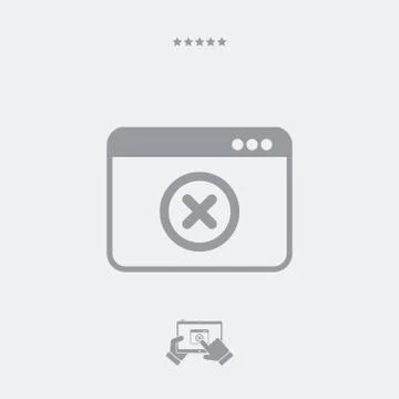 Alert web icon Stock Illustration