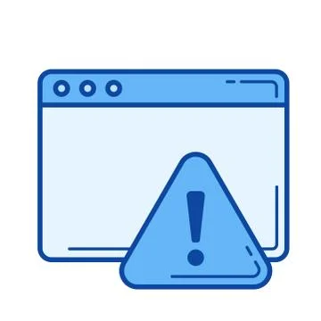 Alert window line icon. イラスト素材