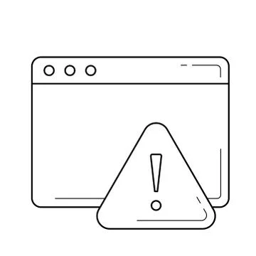 Alert window line icon. イラスト素材