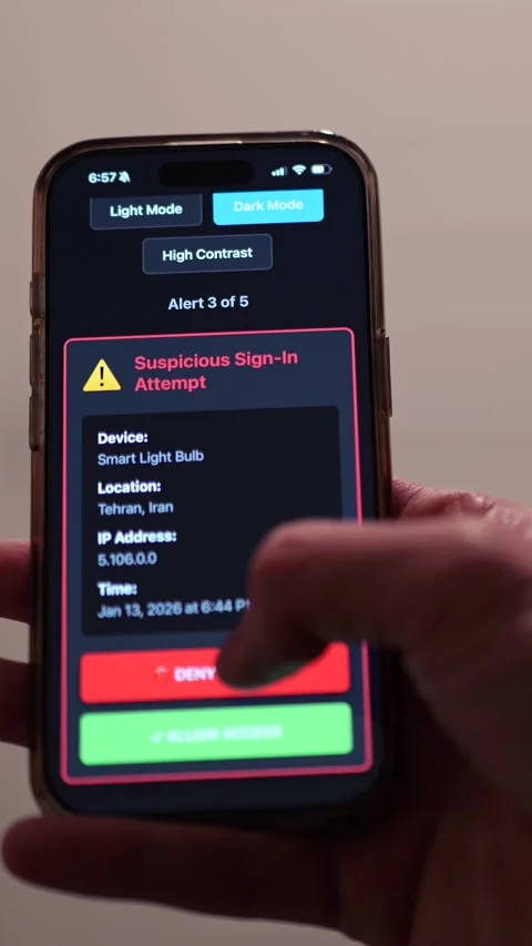 Alerts Testing IoT Smart Home Device Security Stock Footage 326570273