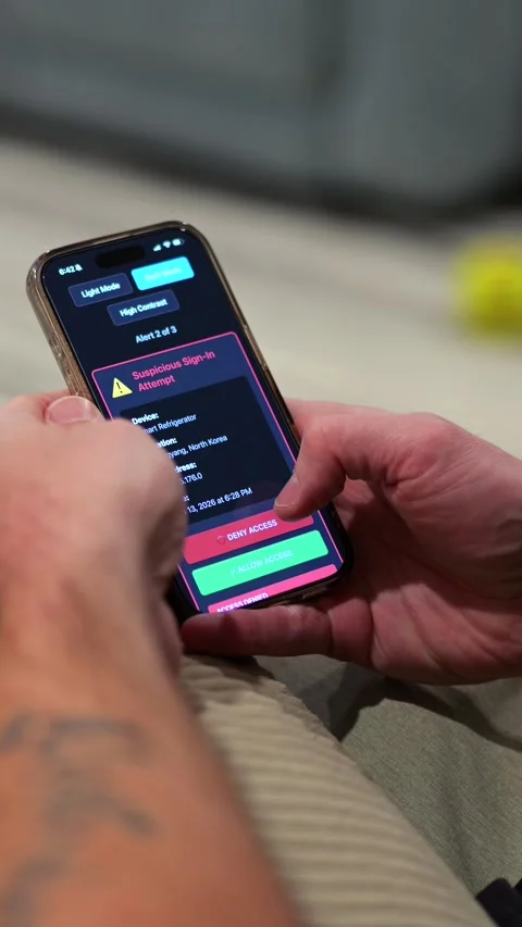 Alerts Testing IoT Smart Home Device Security Stock Footage 326570327