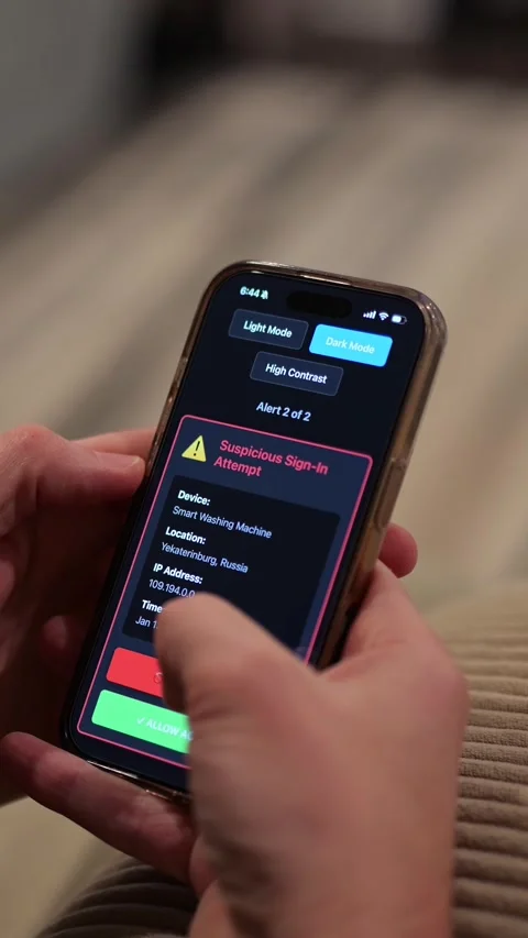 Alerts Testing IoT Smart Home Device Security Stock Footage 326570337