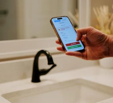 Alerts Testing IoT Smart Home Device Security Stock-Fotos
