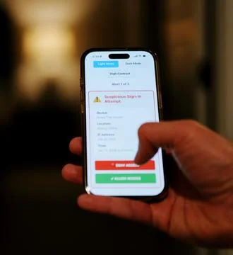 Alerts Testing IoT Smart Home Device Security Stock-Fotos