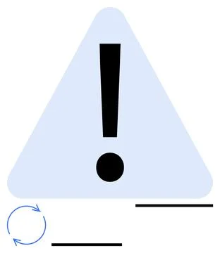 Alerts, warnings, attention, caution, updates, hazard. A bold exclamation mar Illustrazione stock