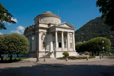 Alessandro Volta Temple Memorial, Como, Italy, August 2011 Stock Photos