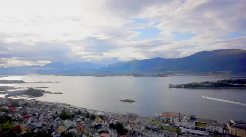 Alesund Coast Timelapse 스톡 동영상 55900482