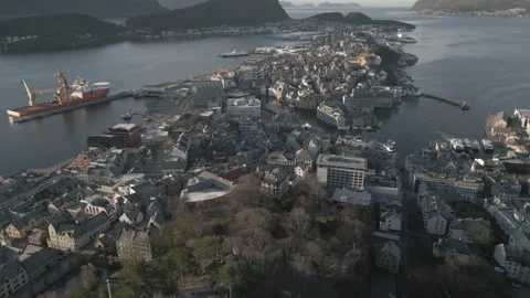 Ålesund, Drone 動画素材 238074403