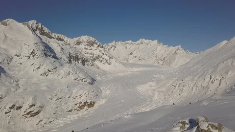 Aletsch Glacier 05 Video stock 87991120