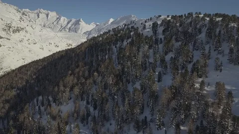 Aletsch Glacier Video stock 87990862