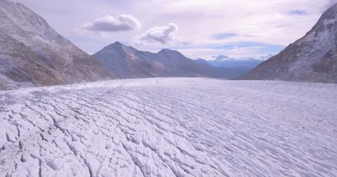 Aletsch ice plain - Aerial 4K Stock Footage 68490353