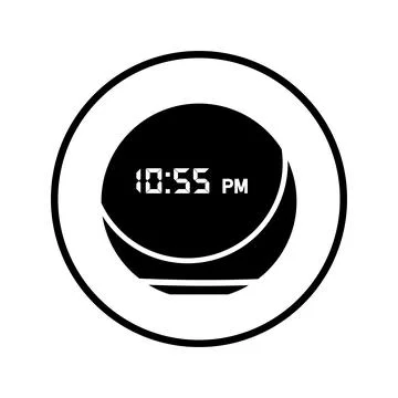 Alexa, 4th, speaker, smart icon. Black vector graphics. Illustrazione stock