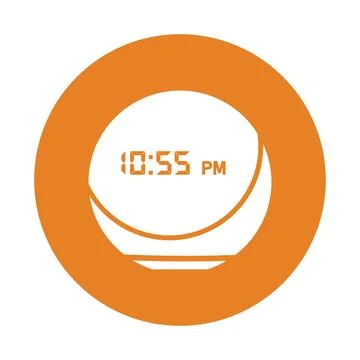 Alexa, 4th, speaker, smart icon. Orange color vector EPS. Illustrazione stock