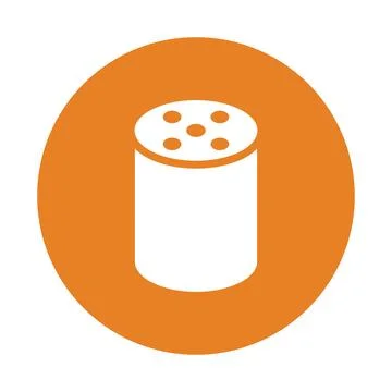 Alexa, echo, plus, smart, speaker icon. Orange color vector EPS. Stock Illustration