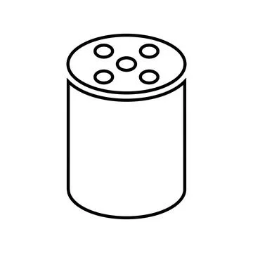 Alexa, echo, plus, smart, speaker line icon. Outline vector. Stock Illustration