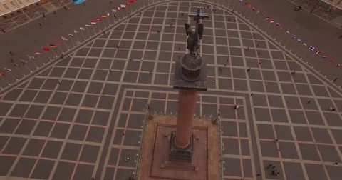 Alexander column form up, arround Video stock 74170776