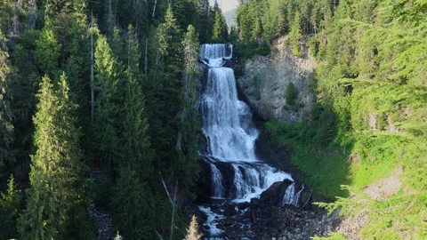 Alexander falls wide angle view Stock Footage 280150862