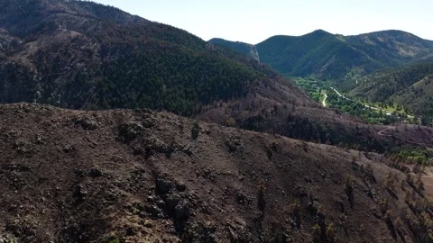 Alexander Mountain Fire Devastation 03 | Loveland | Colorado | 4K Drone Footage Stock Footage 291551121