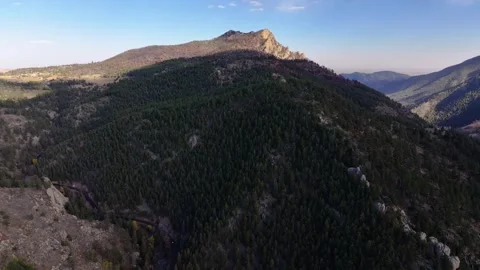 Alexander Mountain Fire Palisade Peak 07 | Loveland Colorado | 4K Drone Footage Video stock 291550545