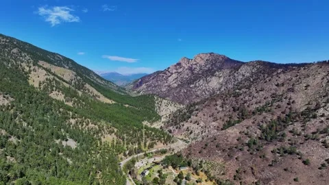 Alexander Mountain Fire Palisade Peak 01 | Loveland Colorado | 4K Drone Footage Stock Footage 291550908