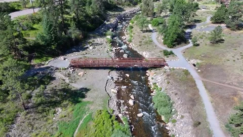 Alexander Mountain Fire | Viestenz-Smith Mountain Park 03 | Loveland, CO | Drone Stock Footage 291550546