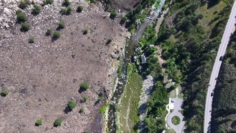 Alexander Mountain Fire | Viestenz-Smith Mountain Park 02 | Loveland, CO | Drone Video stock 291550571