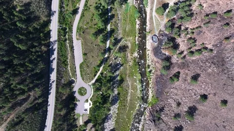 Alexander Mountain Fire | Viestenz-Smith Mountain Park 01 | Loveland, CO | Drone Video stock 291550633