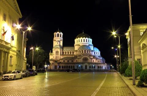 Alexander Nevski Cathedral in Sofia, Bulgaria Stock Photos