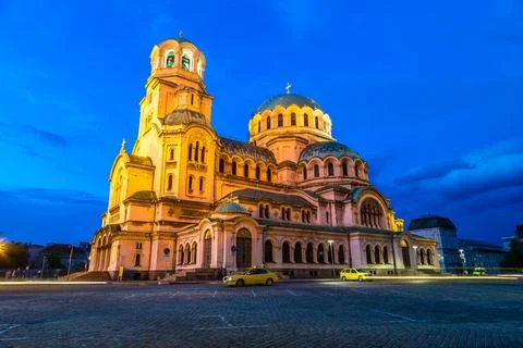 Alexander Nevski Cathedral in Sofia Stock Photos