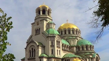 Alexander Nevsky cathedral in Sofia, Bulgaria Stock Footage 85742808