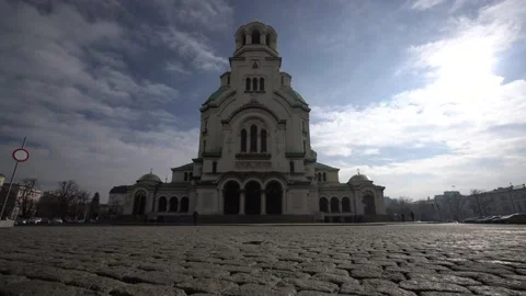 Alexander Nevsky Cathedral, Sofia, Bulgaria Stock Footage 138470775