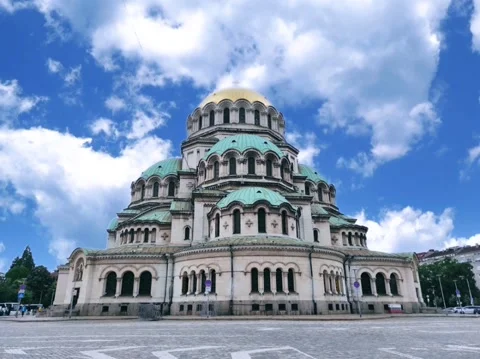 Alexander Nevsky Cathedral – Sofia, Bulgaria Stock Footage 197398083