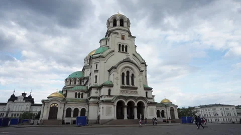 Alexander Nevsky Cathedral in Sofia, Bulgaria Stock-Footage 243278455