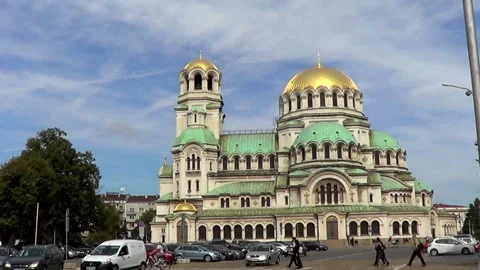 Alexander Nevsky cathedral in Sofia, Bulgaria. 動画素材 304981756