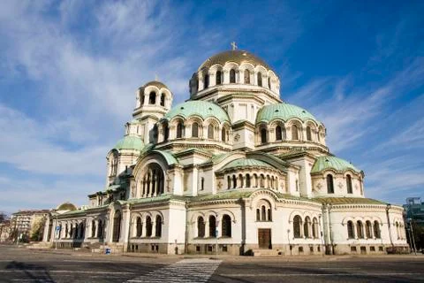 The Alexander Nevsky Cathedral in Sofia, Bulgaria Stock Photos