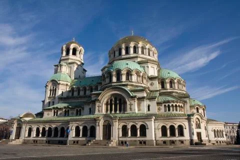 The Alexander Nevsky Cathedral in Sofia Stock Photos