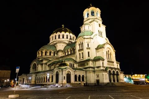 The Alexander Nevsky Orthodox Cathedral of Sofia, Bulgaria Stock Photos