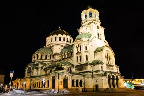 The Alexander Nevsky Orthodox Cathedral of Sofia, Bulgaria Stock Photos