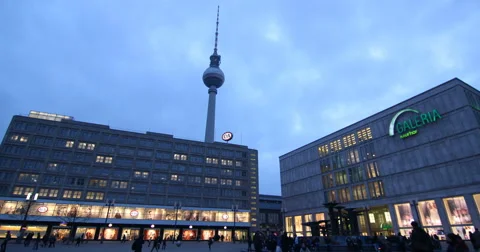 Alexander PLatz Berlin Timelapse Stock Footage 64226816