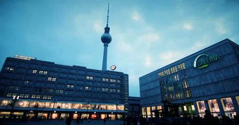Alexander PLatz Berlin Timelapse Stock Footage 64227578
