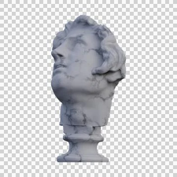 Alexander  statue, 3d renders, isolated, perfect for your design Stock Illustration