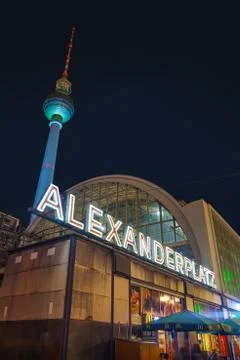 Alexanderplatz square in berlin, germany Stock Photos