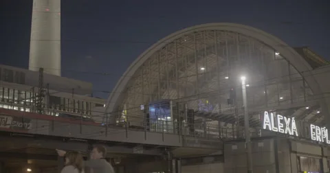 Alexanderplatz Train Station - Berlin, Germany - 4K Stock Footage 68501684