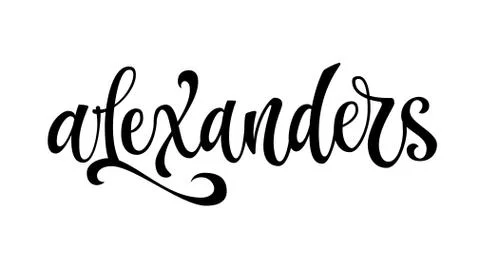 Alexanders - hand drawn spice label. Illustrazione stock
