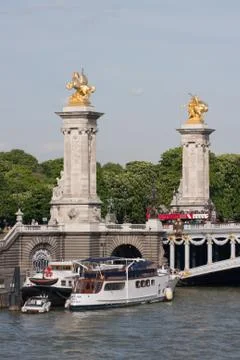 Alexander's third bridge in Paris Foto stock