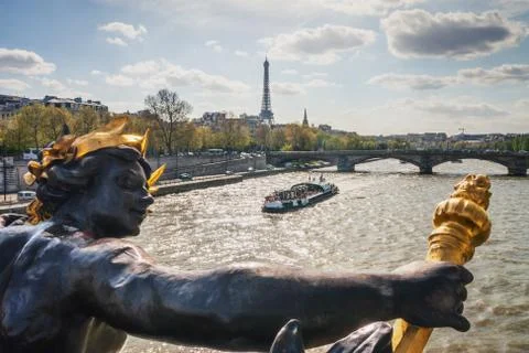 Alexander's third bridge Stock Photos