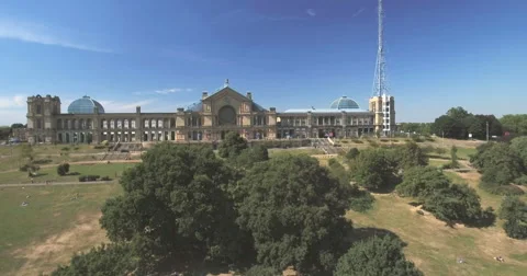 Alexandra Palace in London Stock Footage
