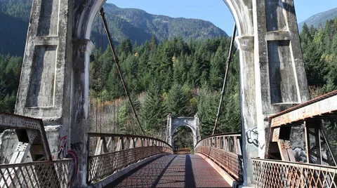 The Alexandra Suspension Bridge Vídeo Stock 44872352